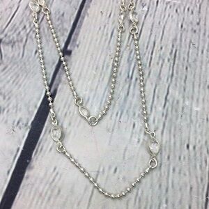 American Eagle Outfitters double strand silver ton